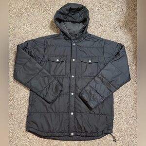 The North Face Meeks Black Hooded Puffer Jacket